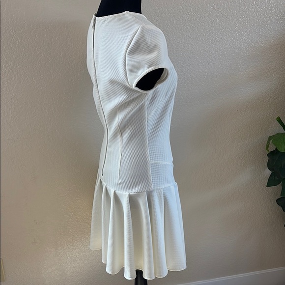$228 Torn by Ronny Kobo Luxury Gina White Cap Sleeved Tennis Styled Dress 0060 - Picture 7 of 11